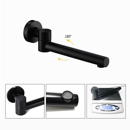 Modern 2-Hole Wall Mount Bathroom Sink Faucet