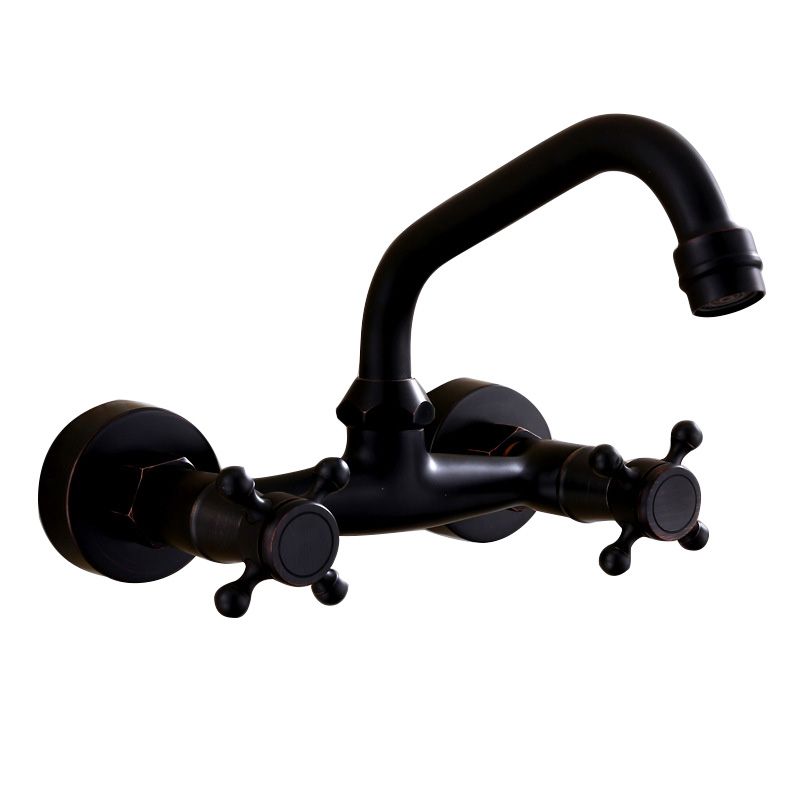 Classic Black Mount Bathroom Sink Faucet