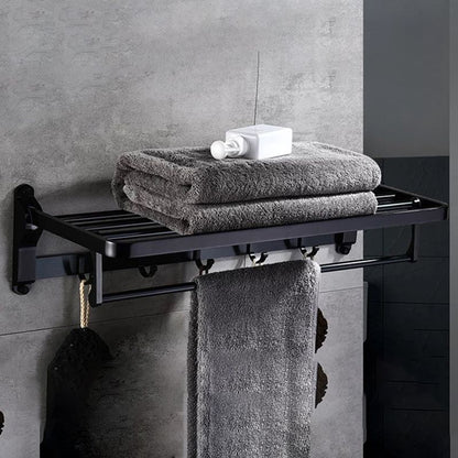 Stylish 5-Piece Bathroom Set with Shelf and Towel Bar