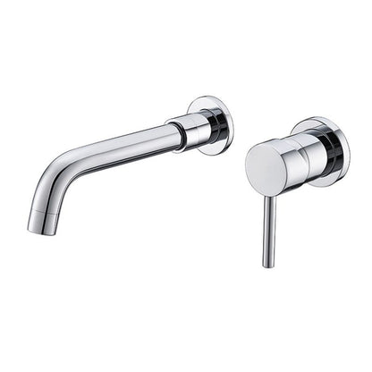 Modern 2-Hole Wall Mount Bathroom Sink Faucet
