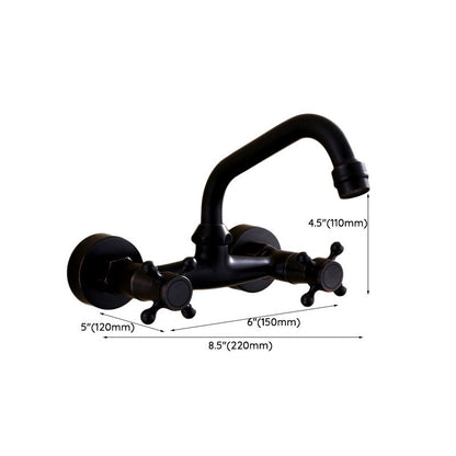 Classic Black Mount Bathroom Sink Faucet