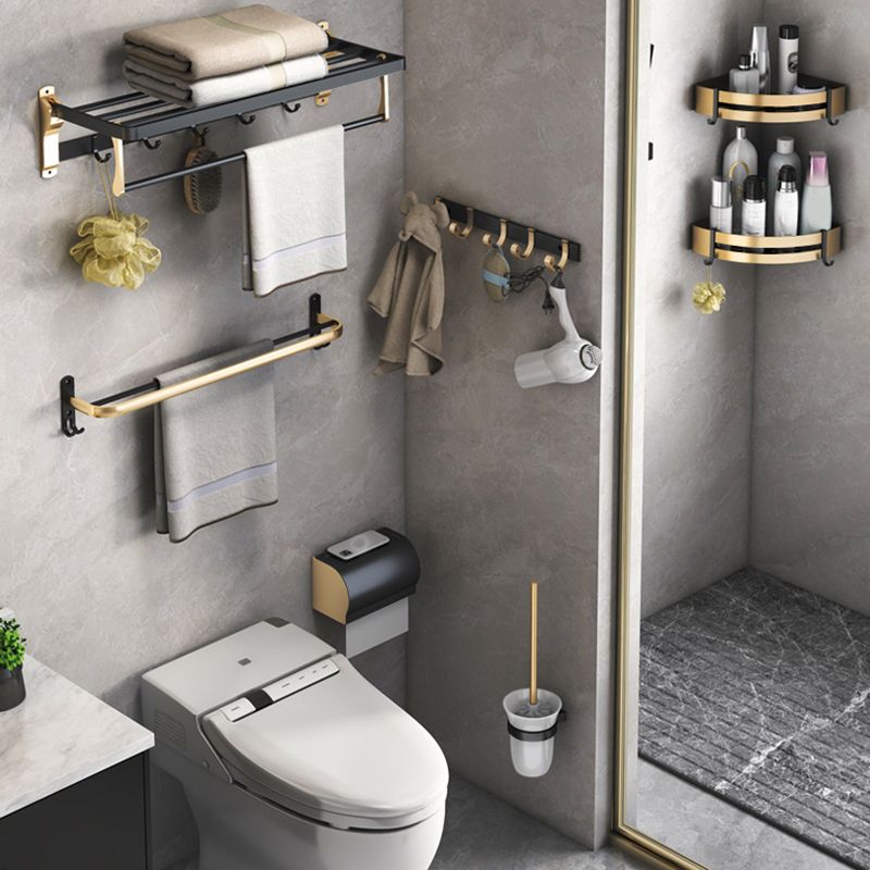 Luxury Black Brass Bathroom Accessories Set