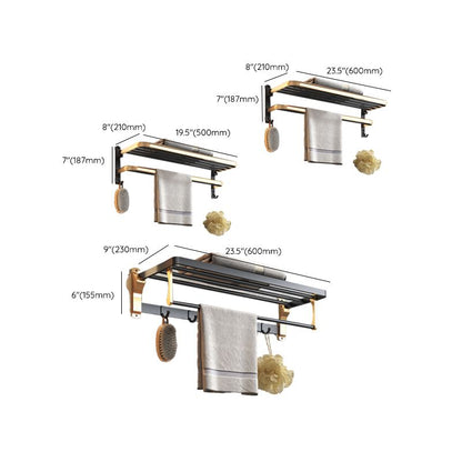 Luxury Black Brass Bathroom Accessories Set