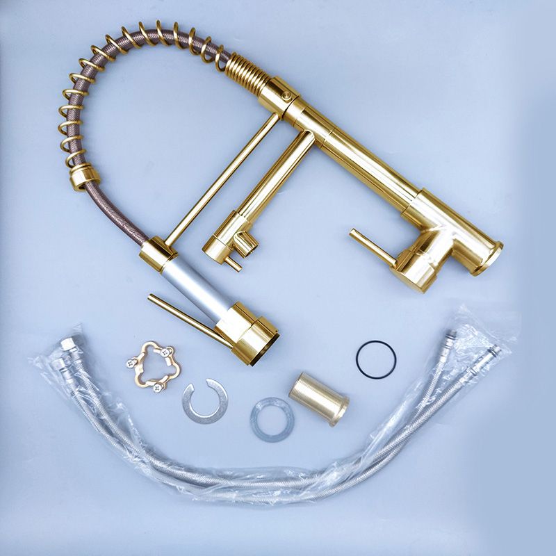 Luxury Brass Bathroom Faucet 3-Function Sink Tap