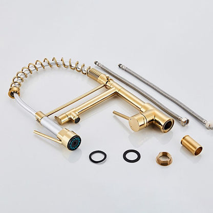 Luxury Brass Bathroom Faucet 3-Function Sink Tap