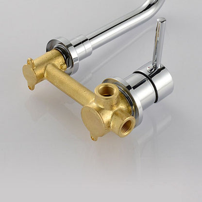 Modern 2-Hole Wall Mount Bathroom Sink Faucet