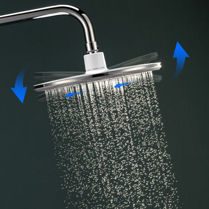 Luxurious Chrome Round Shower Head Set for Bathroom