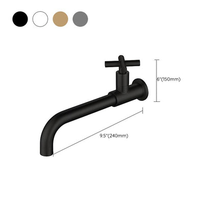 Modern Wall Mount Bathroom Faucet Cross Handle