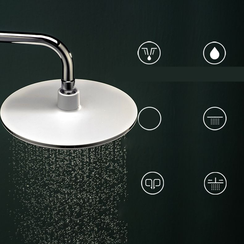 Luxurious Chrome Round Shower Head Set for Bathroom