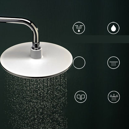Luxurious Chrome Round Shower Head Set for Bathroom