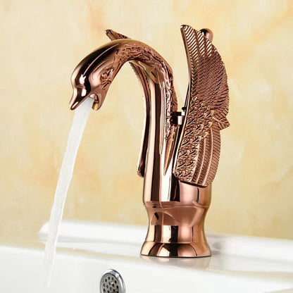 Luxury Brass Single Handle Bathroom Faucet