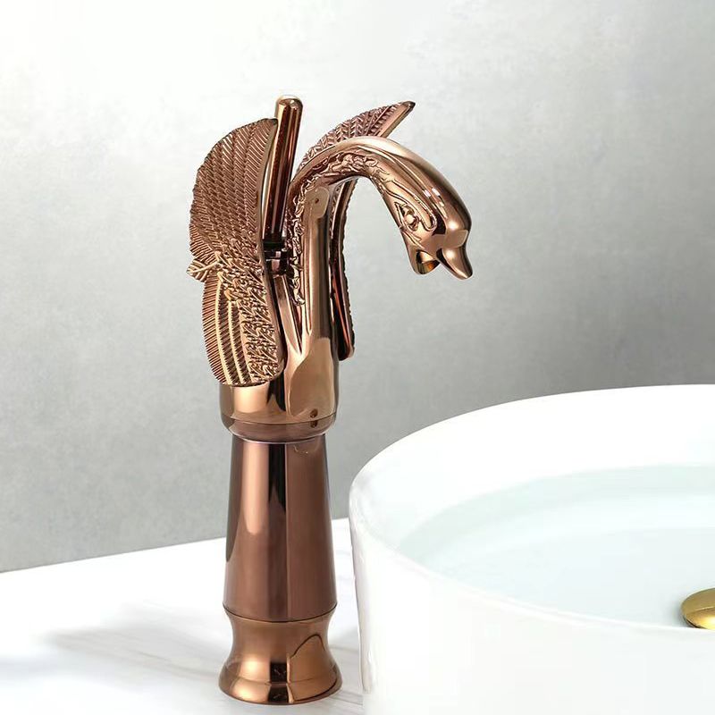 Luxury Brass Single Handle Bathroom Faucet