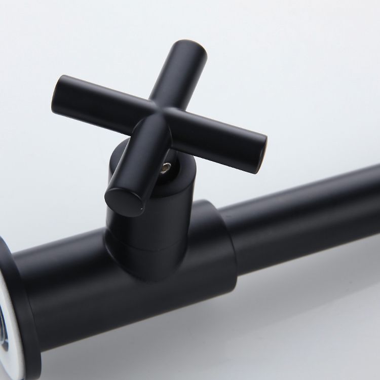 Modern Wall Mount Bathroom Faucet Cross Handle