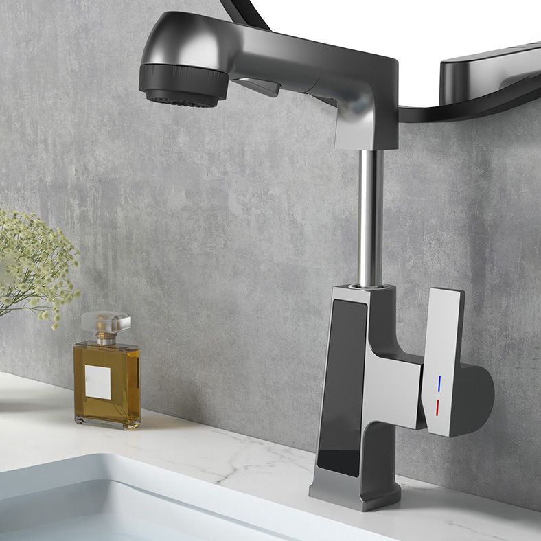 Stylish Kitchen Sink Faucet Pull Down Brass Bathroom Faucet