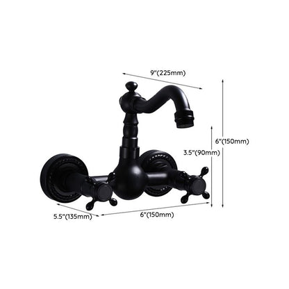 Classic Black Mount Bathroom Sink Faucet