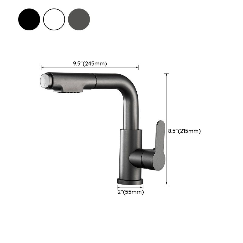Stylish Kitchen Sink Faucet Pull Down Brass Bathroom Faucet