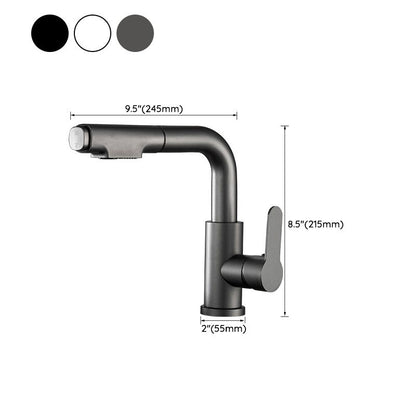 Stylish Kitchen Sink Faucet Pull Down Brass Bathroom Faucet