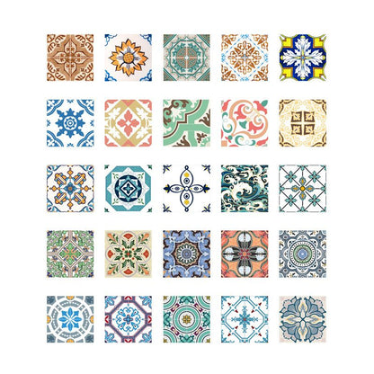 Stylish Multi-Colored Peel and Stick Vinyl Flooring