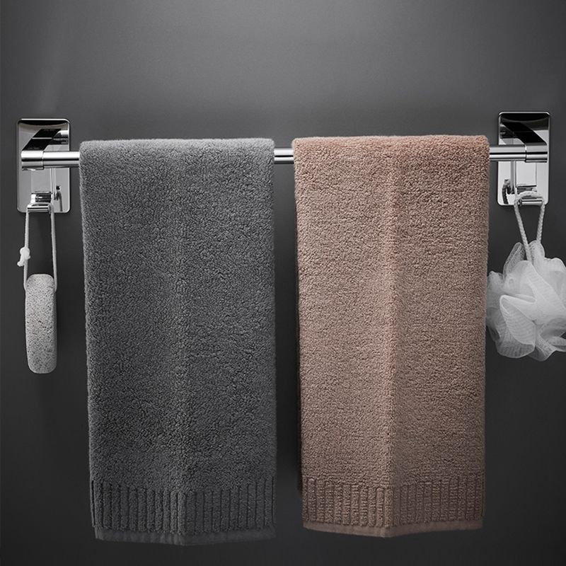 Sleek Chrome Bathroom Shelf Stainless Steel Accessory Set