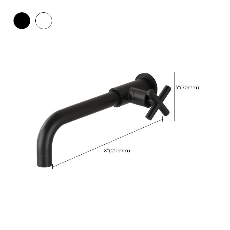 Modern Wall Mount Bathroom Faucet Cross Handle