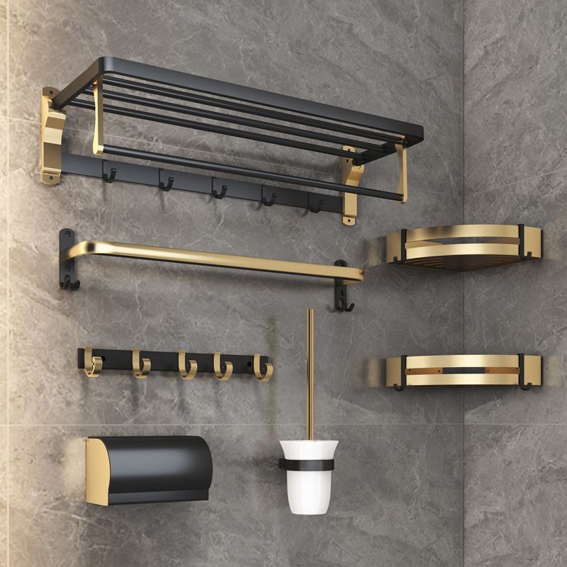 Luxury Black Brass Bathroom Accessories Set