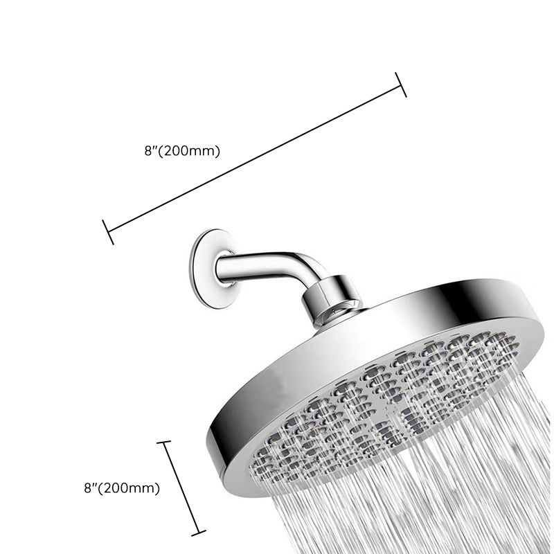 Modern Stainless Steel Wall Mount Round Shower Head Set