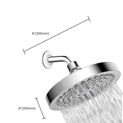 Modern Stainless Steel Wall Mount Round Shower Head Set