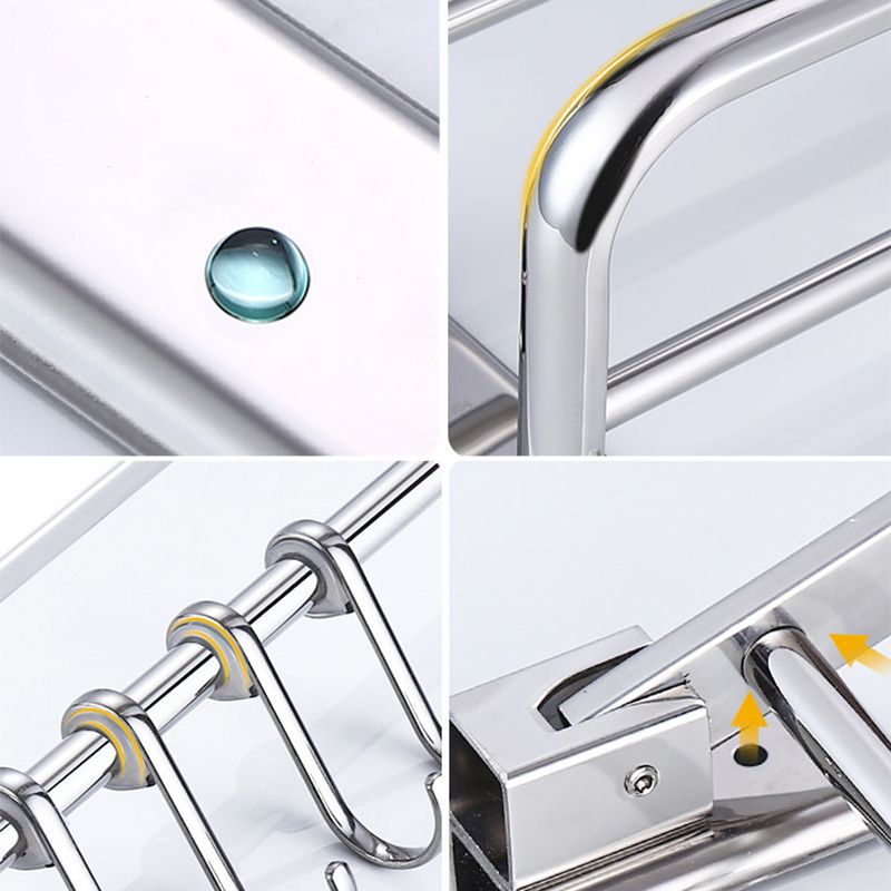 Modern Silver Bath Accessories Set or Individual Pieces