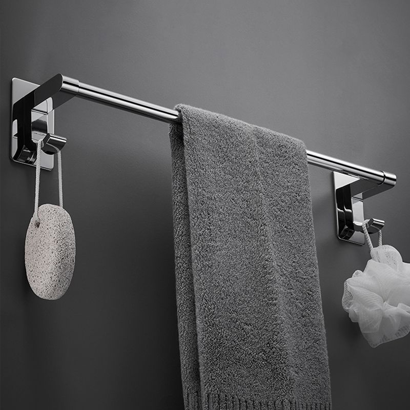 Sleek Chrome Bathroom Shelf Stainless Steel Accessory Set