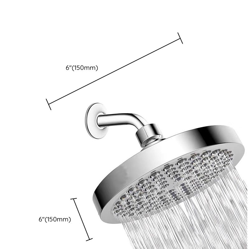 Modern Stainless Steel Wall Mount Round Shower Head Set