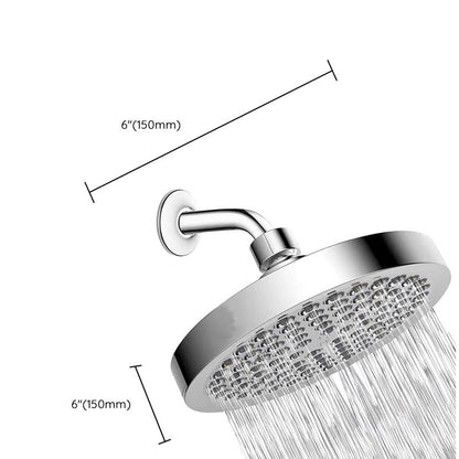 Modern Stainless Steel Wall Mount Round Shower Head Set