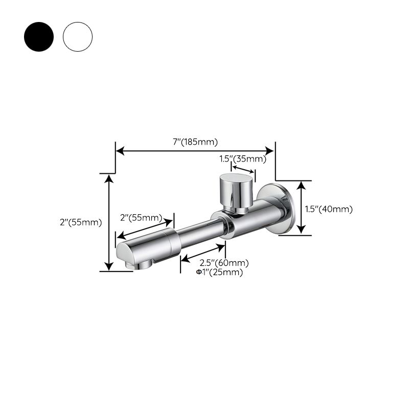 Modern Wall Mount Bathroom Faucet Cross Handle