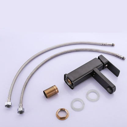 Commercial Stainless Steel Bathroom Faucet with Long Hose