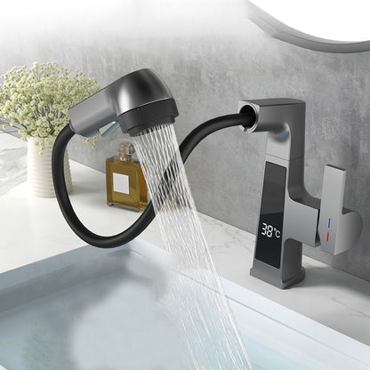 Stylish Kitchen Sink Faucet Pull Down Brass Bathroom Faucet