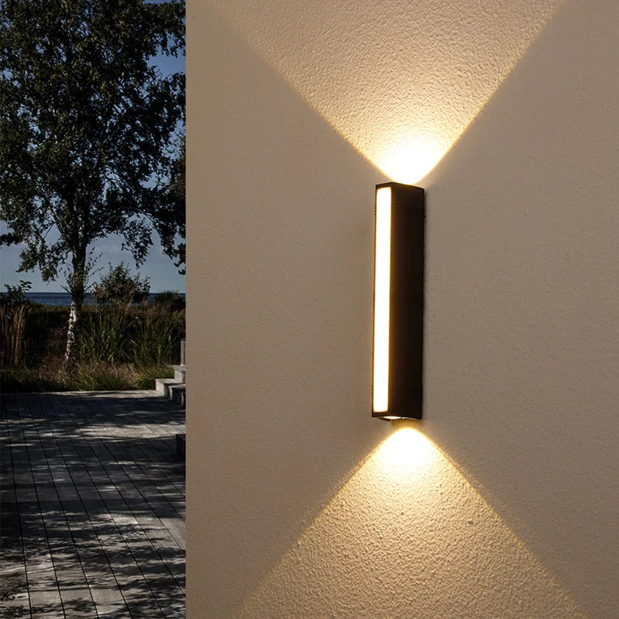 Outdoor LED Wall Lamp Warm White Weatherproof Aluminium - Yeezlab