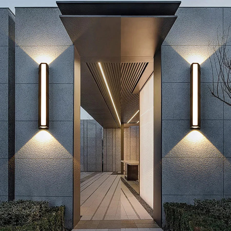 Outdoor LED Wall Lamp Warm White Weatherproof Aluminium