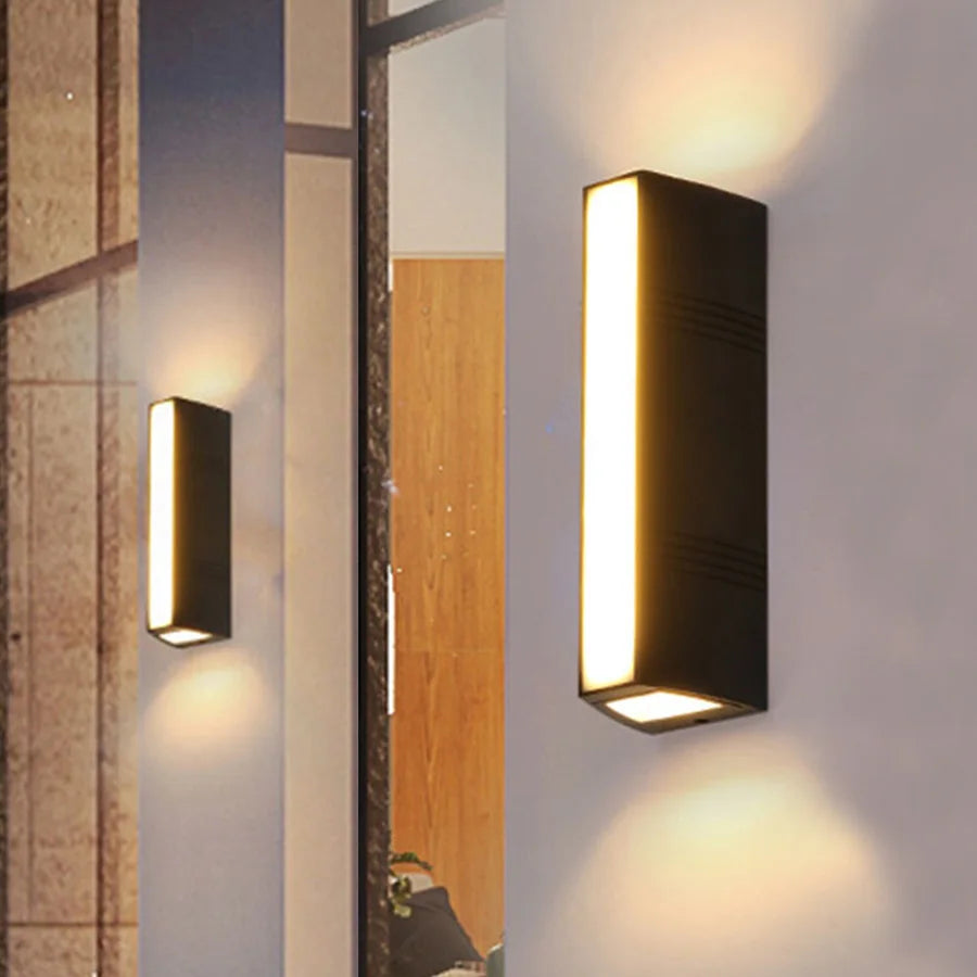 Outdoor LED Wall Lamp Warm White Weatherproof Aluminium