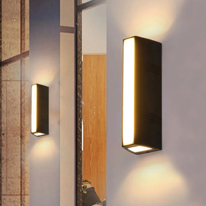 Outdoor LED Wall Lamp Warm White Weatherproof Aluminium
