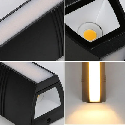 Outdoor LED Wall Lamp Warm White Weatherproof Aluminium