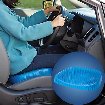 Orthopedic Gel Seat Cushion – Memory Foam Office Chair Pad for Desk, Car and Home