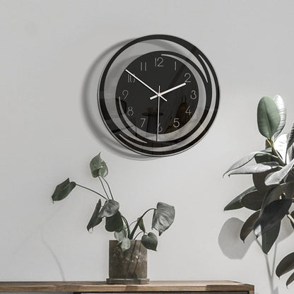 Slim Quiet Wall Clock in Acrylic - Contemporary Design