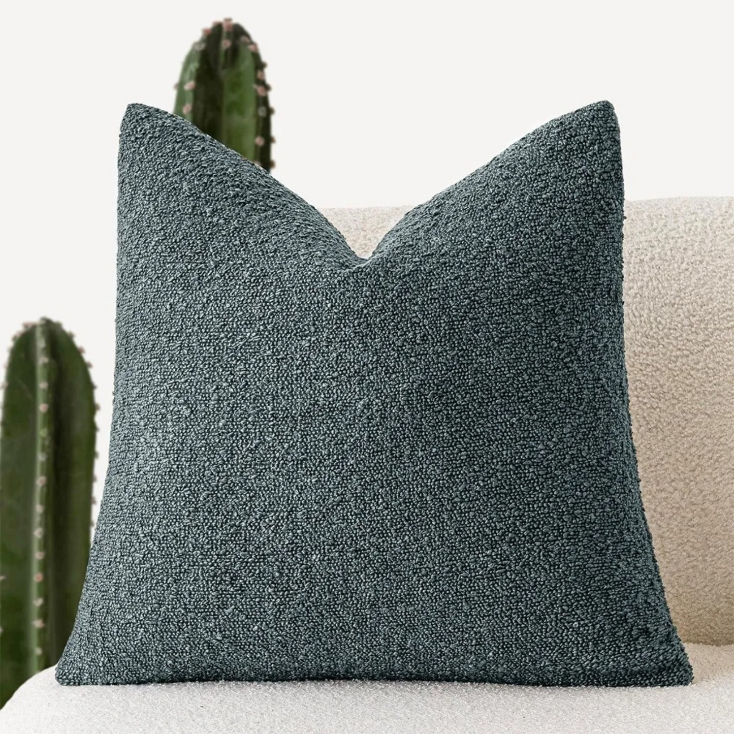 Soft Boucle Throw Pillow Cover 45x45cm Home Decor