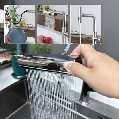 Stylish Contemporary Waterfall Kitchen Faucet