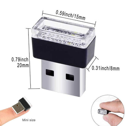 Compact Car LED Interior Light USB Plug