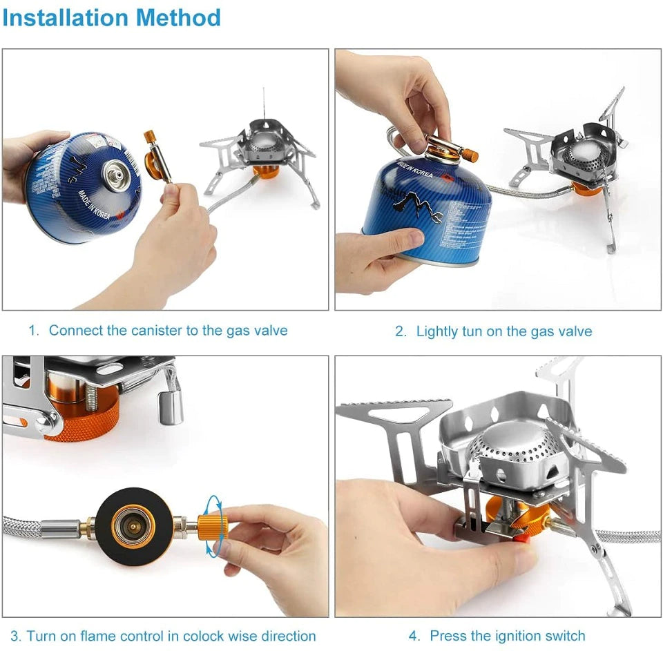 Portable Waterproof Camping Gas Burner