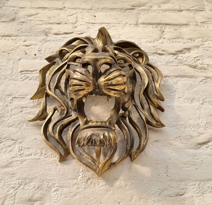 Unique Big Lion Head Wall Art Decoration