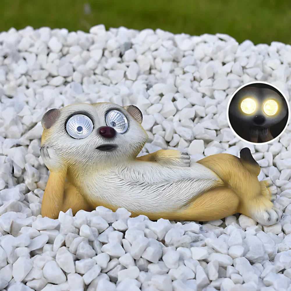 Colorful Meerkat Solar Desk Lamp