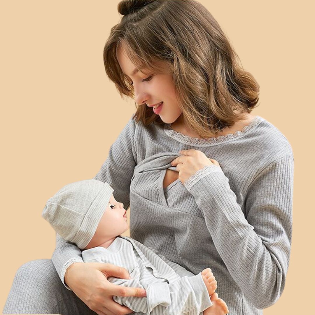Cozy Pregnant Mama Dress for Home Relaxation - Yeezlab