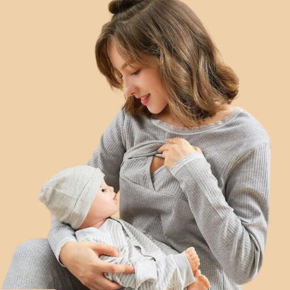 Cozy Pregnant Mama Dress for Home Relaxation - Yeezlab