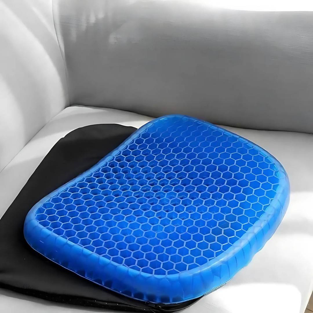 Orthopedic Gel Seat Cushion – Memory Foam Office Chair Pad for Desk, Car and Home
